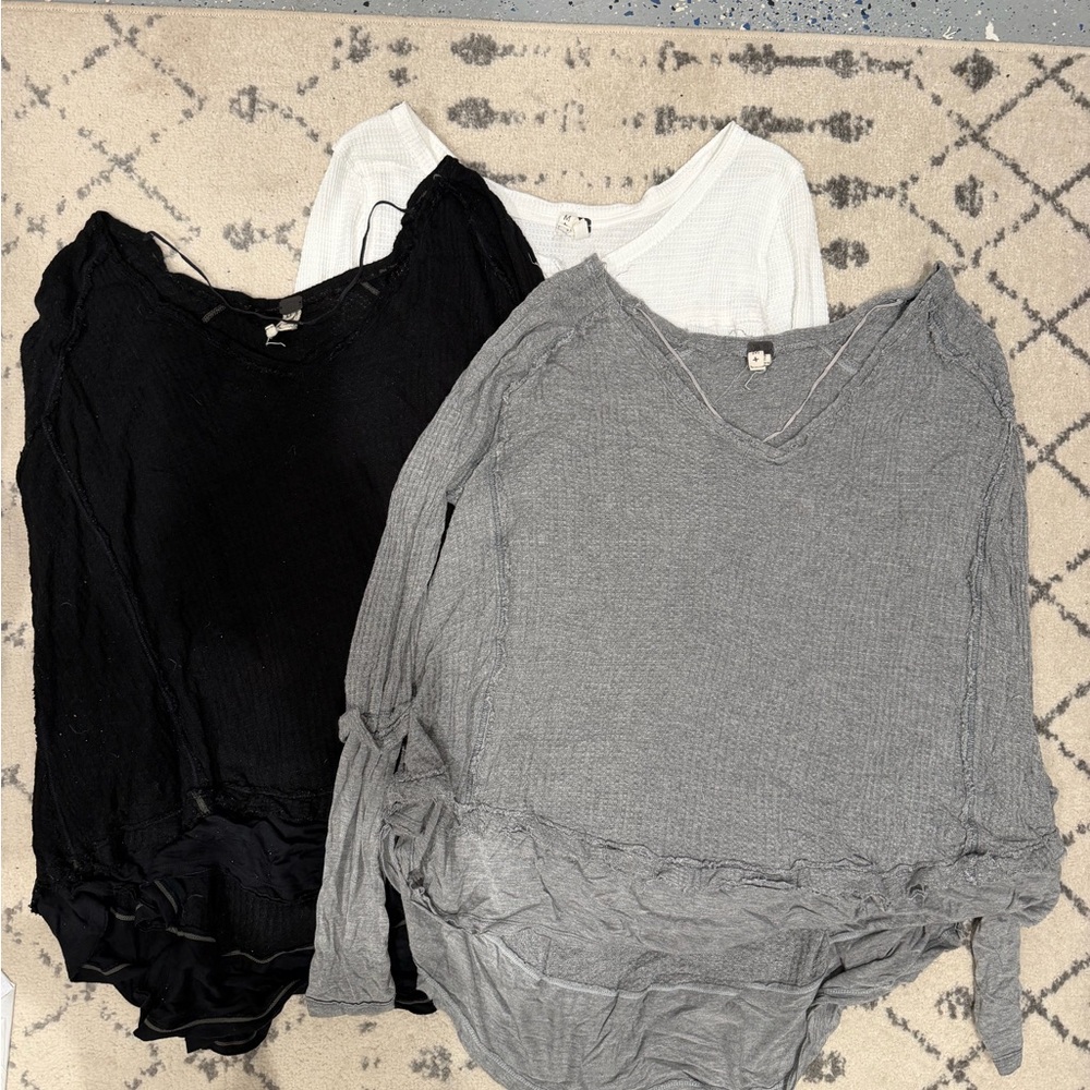 Women’s free people thermal shirt bundle,